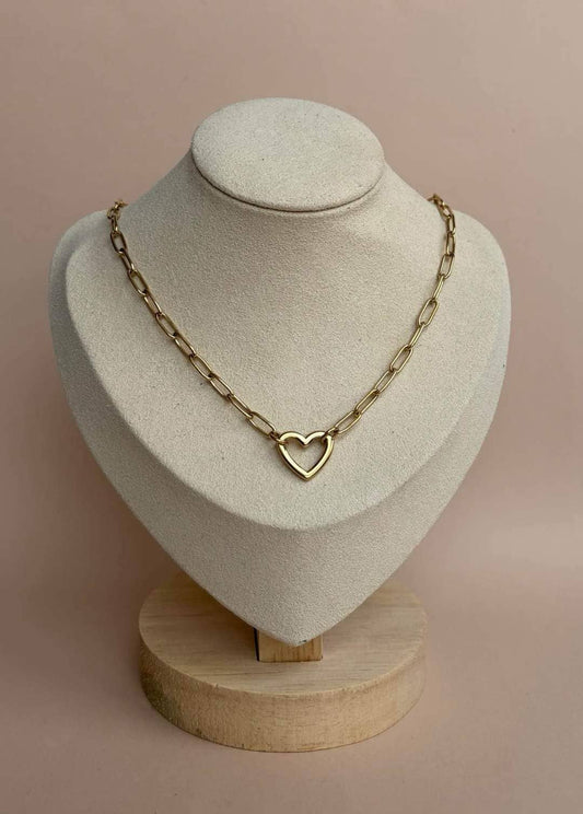 Goldkette mit Herz – Edelstahl | WAUW Mode
