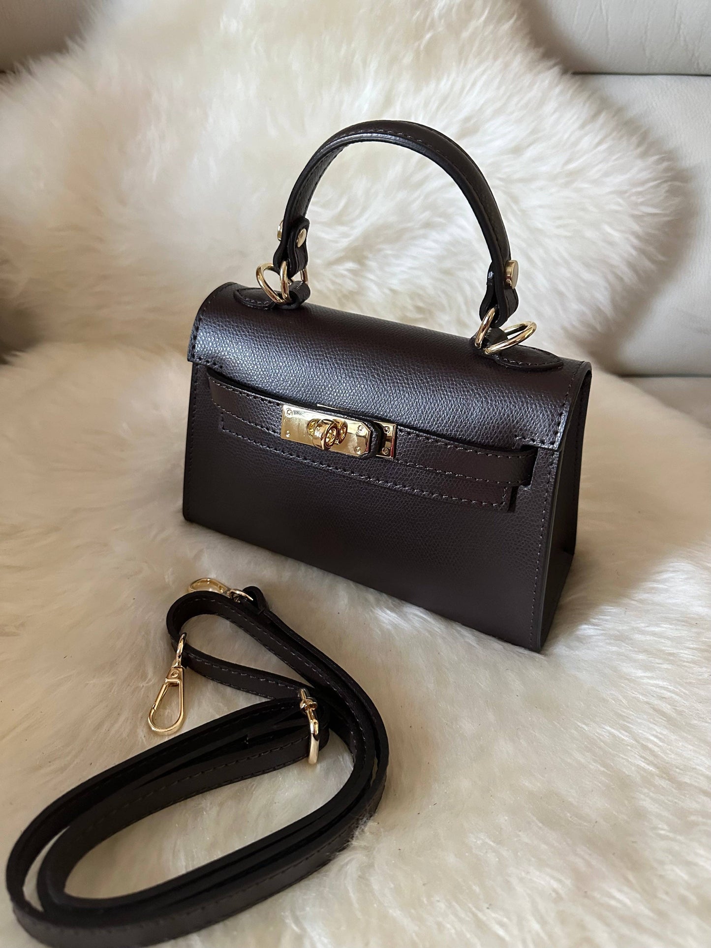 MINI K - Handtasche aus echtem Leder