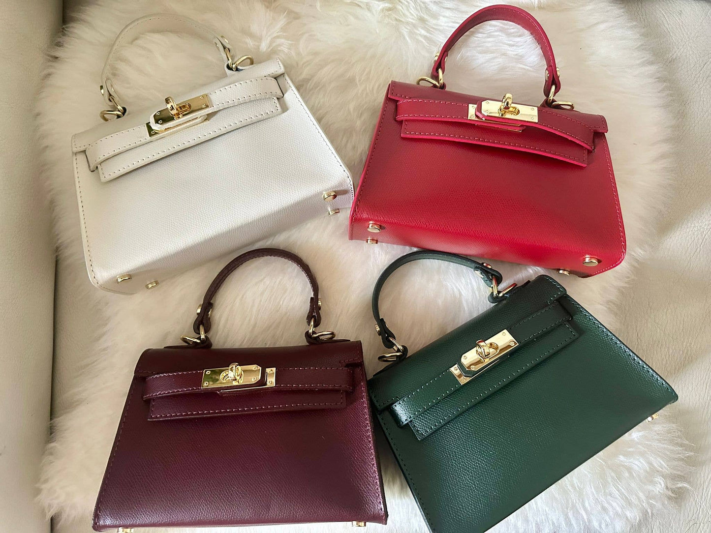 MINI K - Handtasche aus echtem Leder