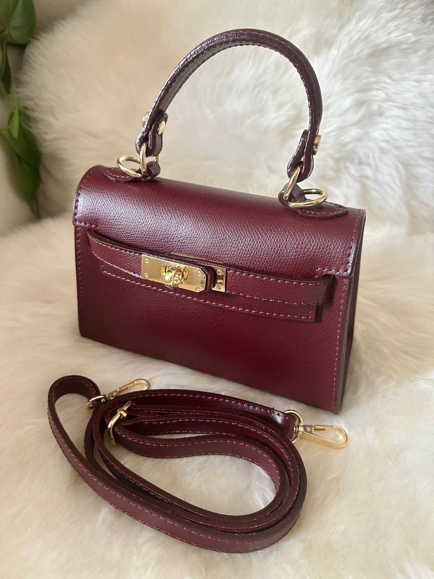 MINI K - Handtasche aus echtem Leder