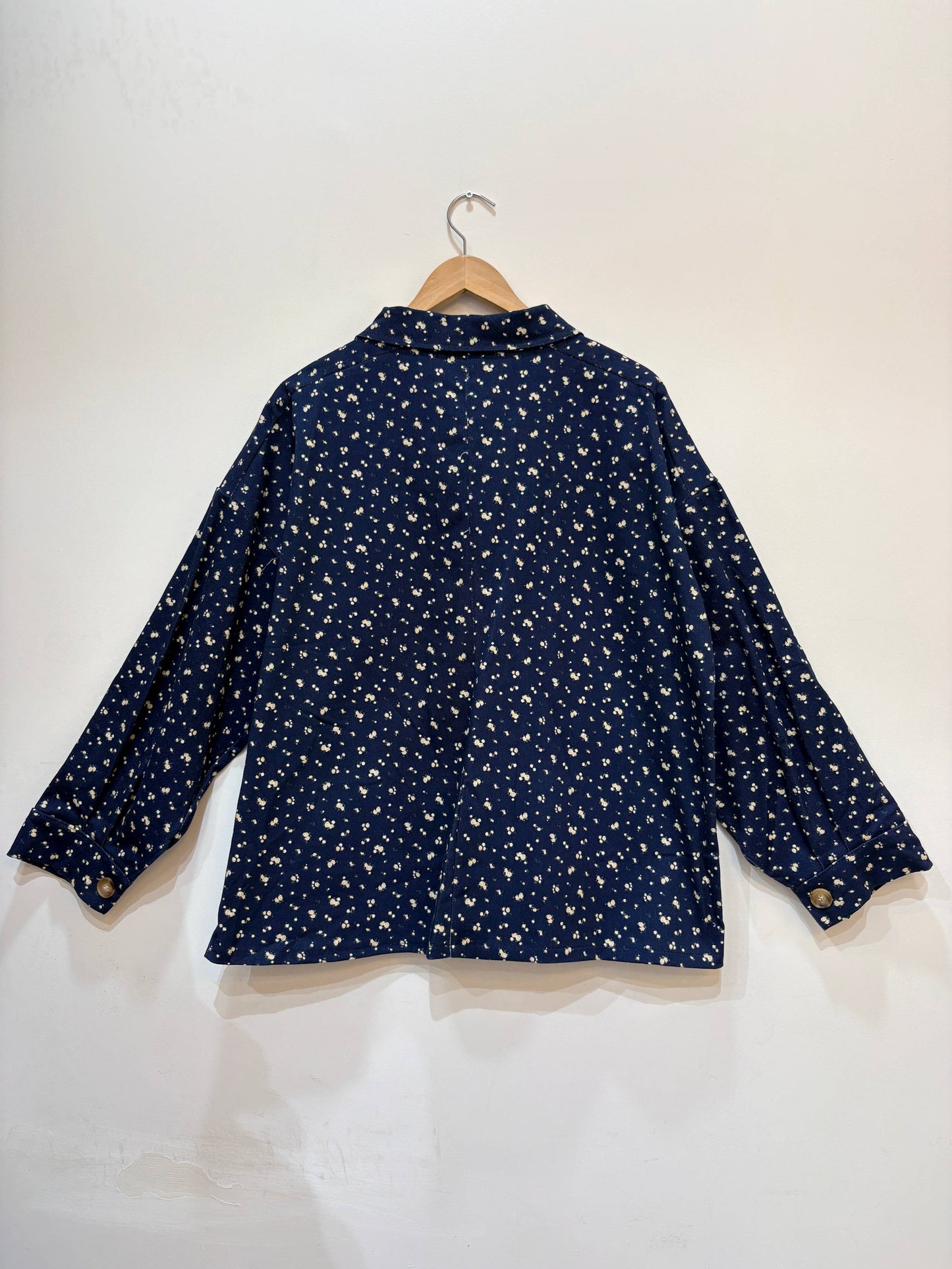 Große Größen Denimjacke mit Blumenprint PV2630GT
