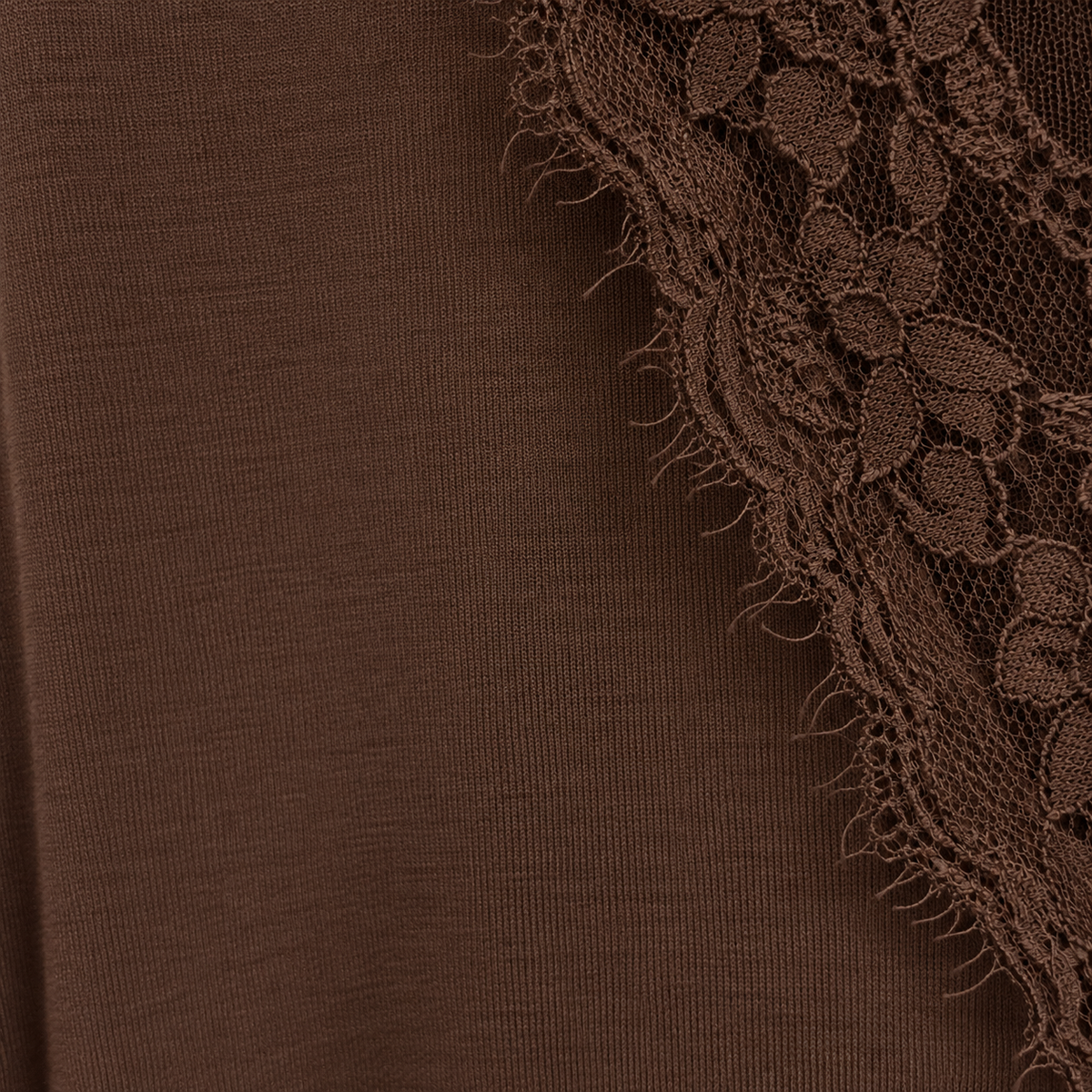 Feminines Longsleeve mit V-Ausschnitt & Spitze