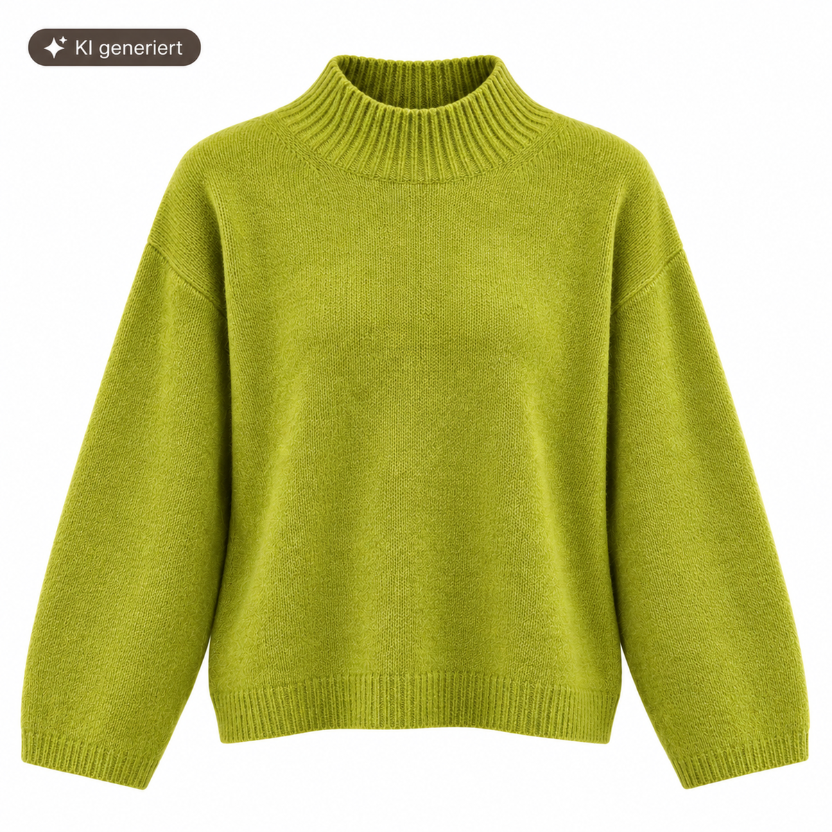 Babyalpaka-Pullover mit Rollkragen