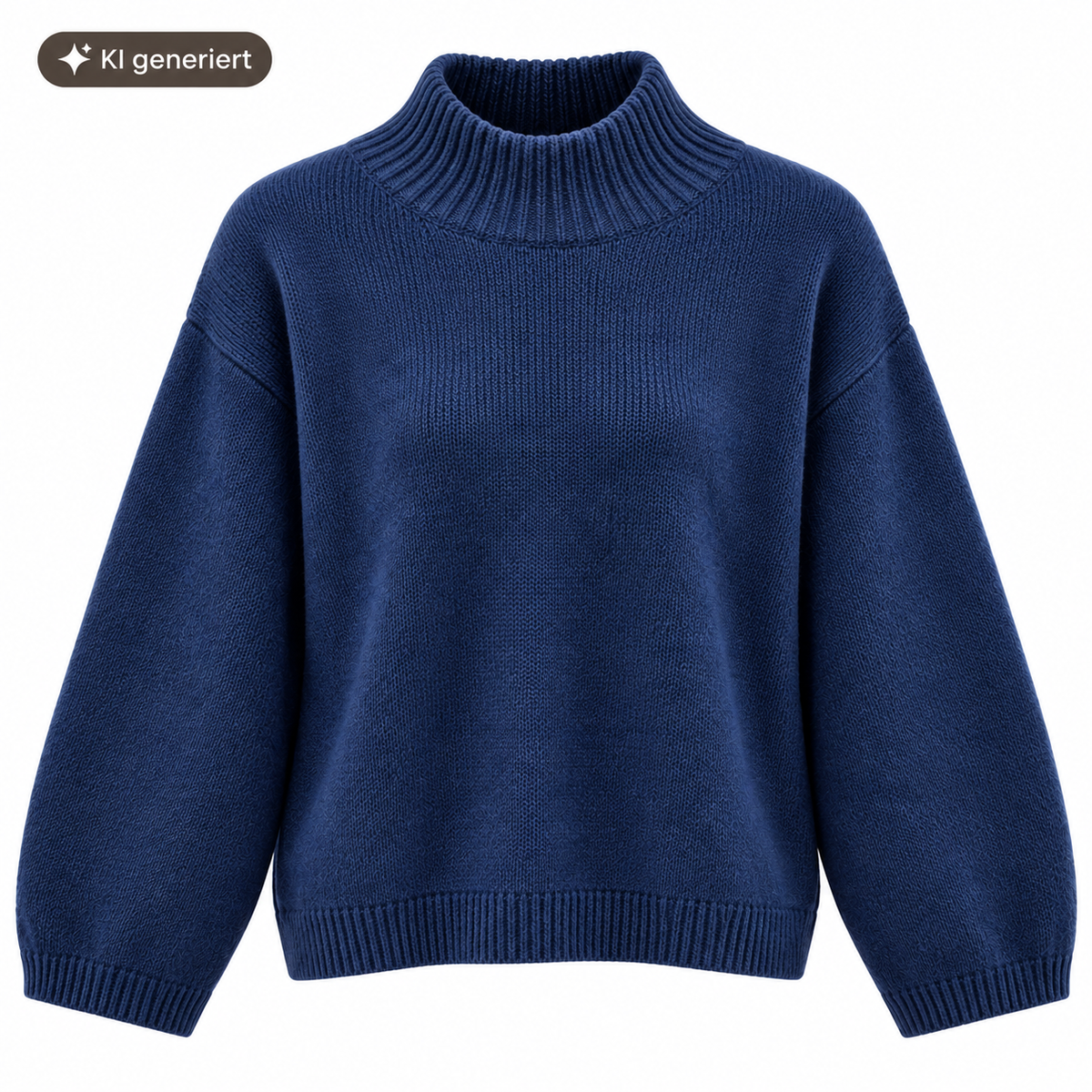 Babyalpaka-Pullover mit Rollkragen